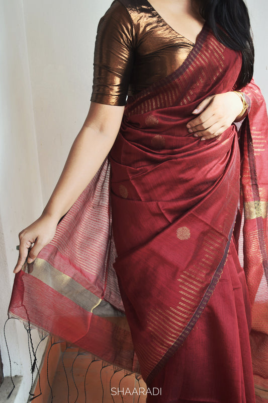 Fiddle Rose Saree