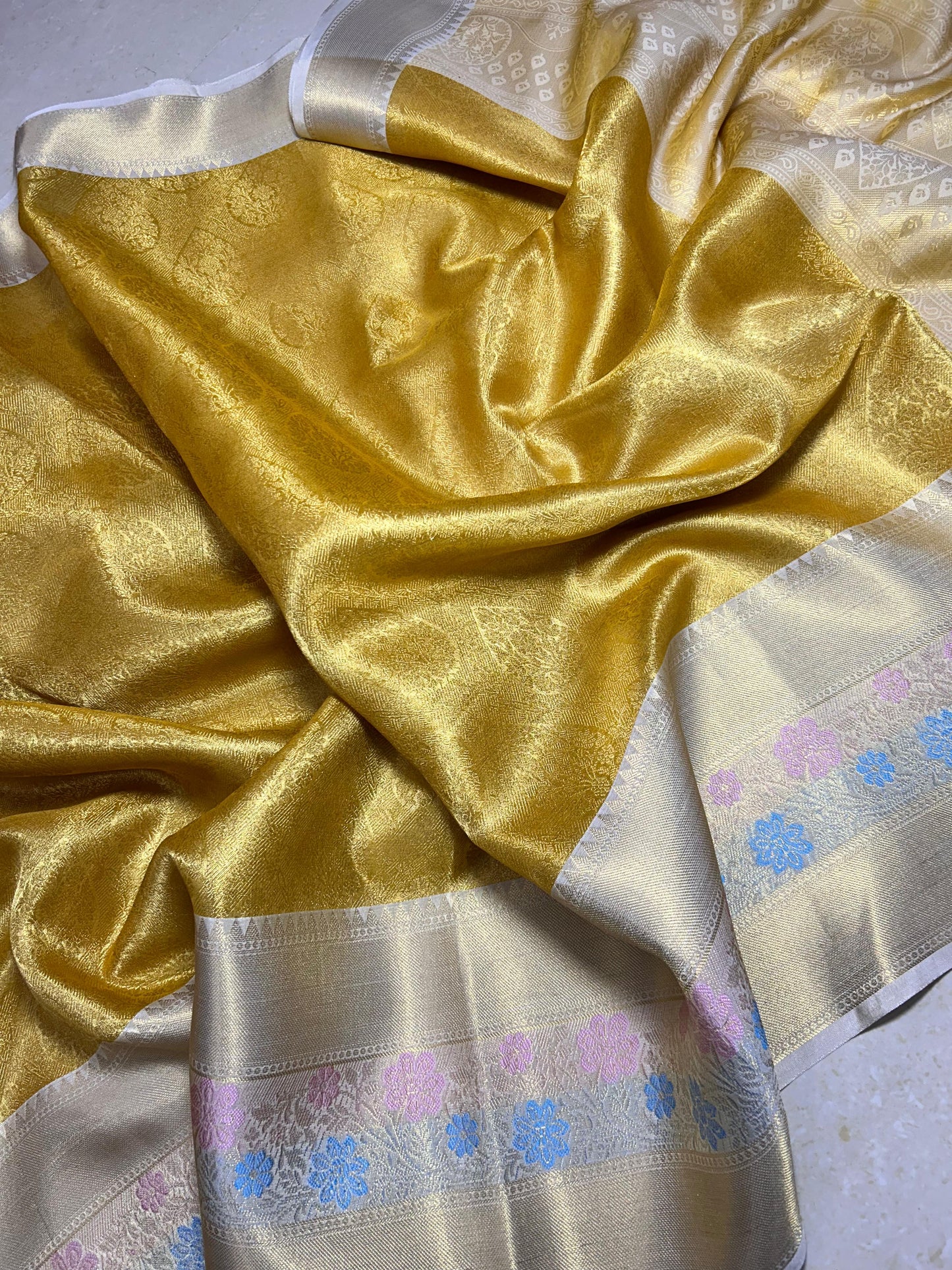 Kalki gold banarsi saree