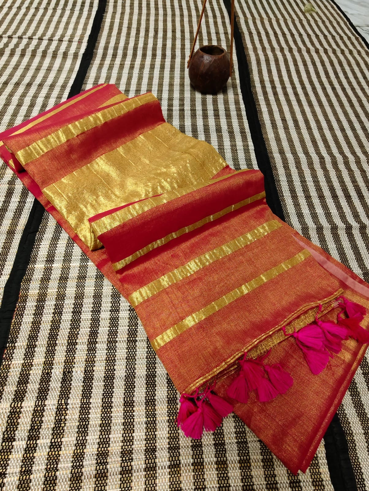 Sunset Tissue Saree