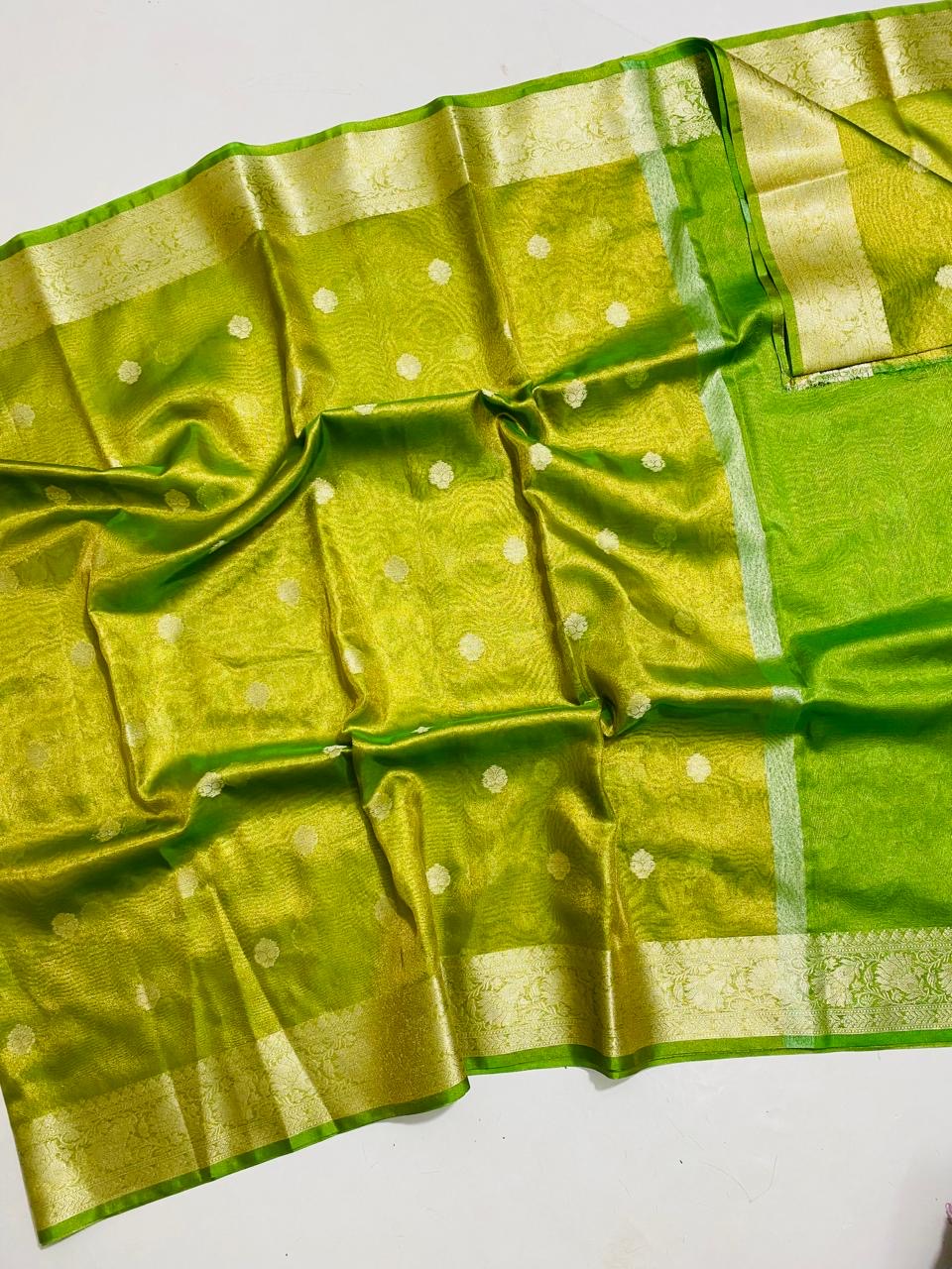 Swarn phool tissue silk saree