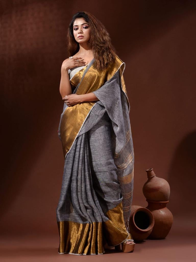 Madhuri Linen Saree