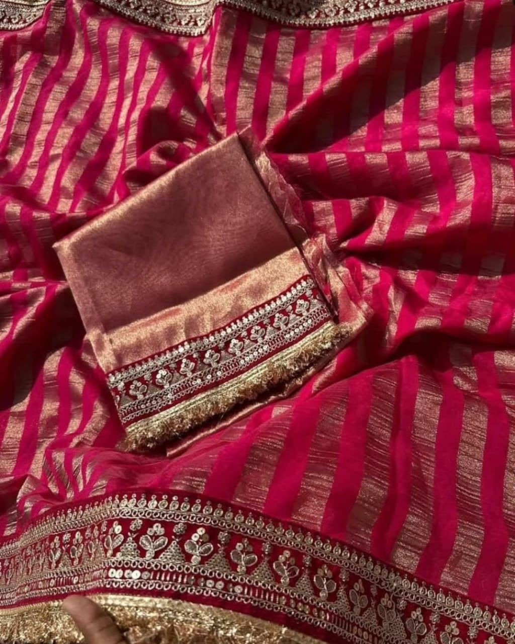 Rubaai Organza Silk Saree