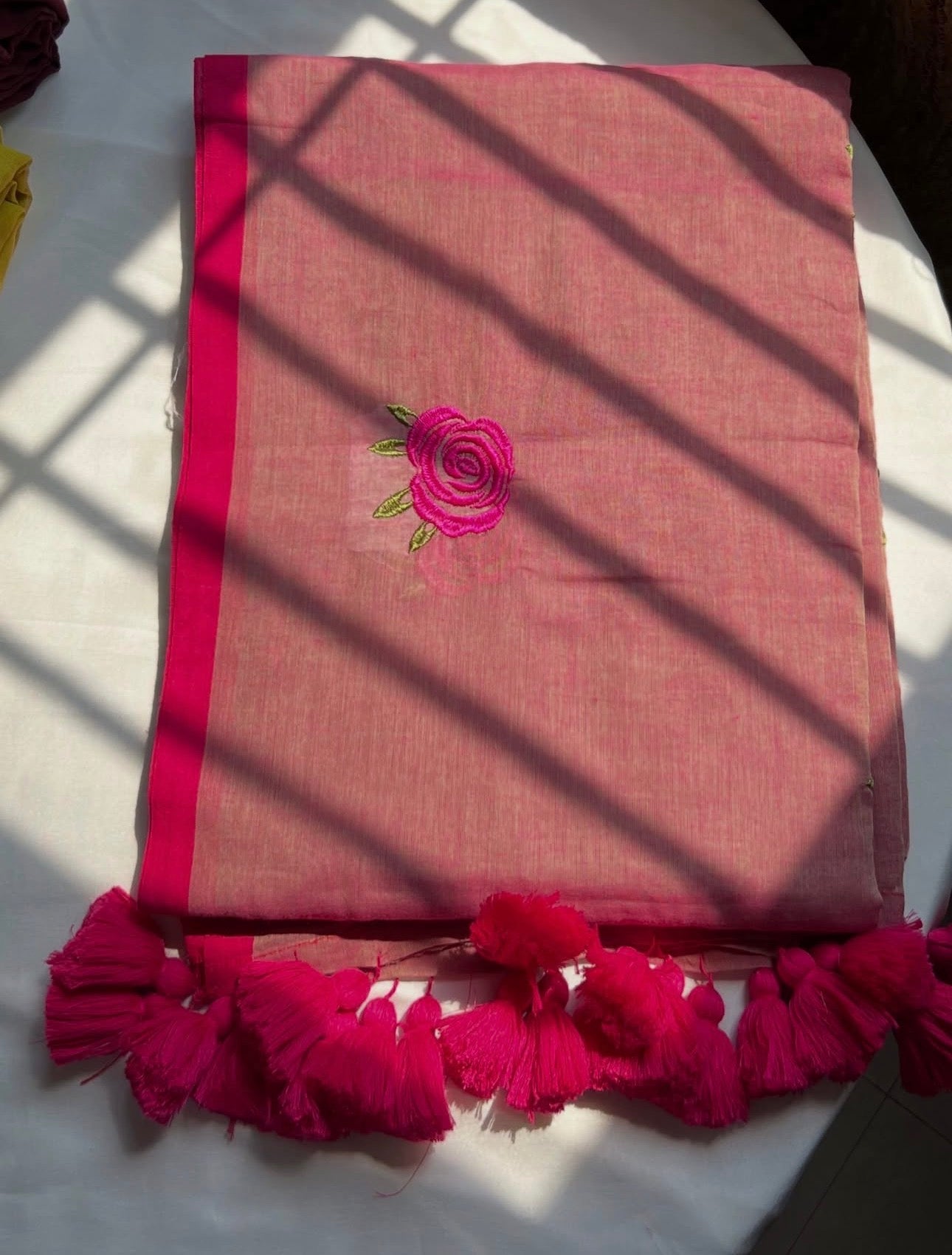 Rose mul Saree
