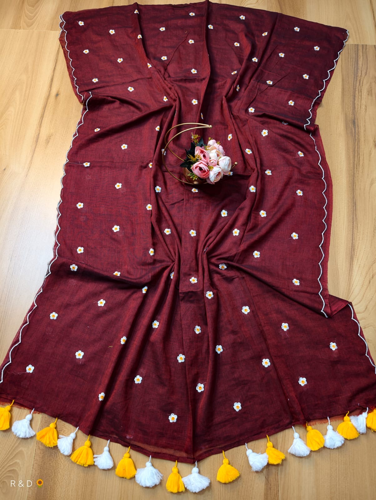 Scallop Mul Saree