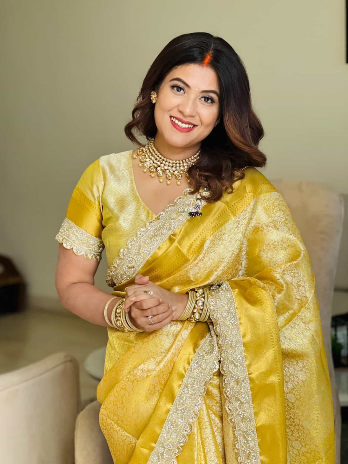 Iram Silk Saree (yellow)