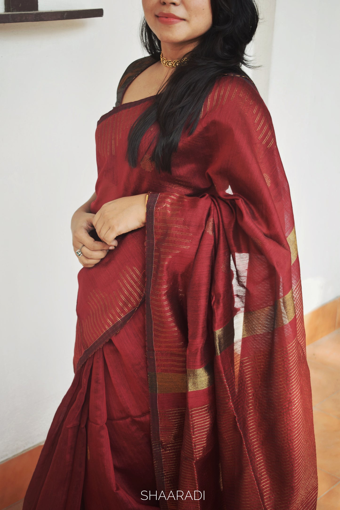 Fiddle Rose Saree