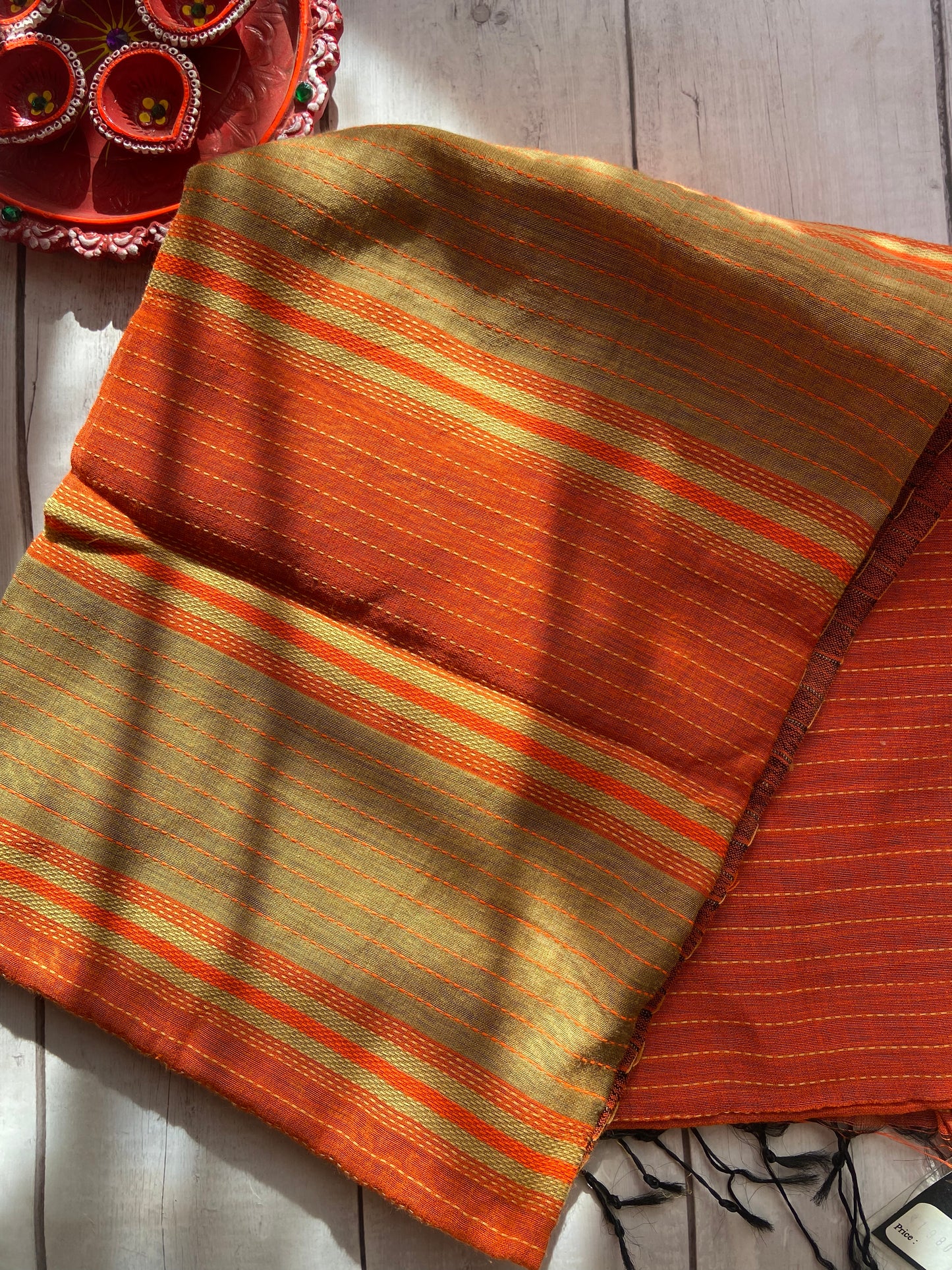 Golden Hour Khadi Saree