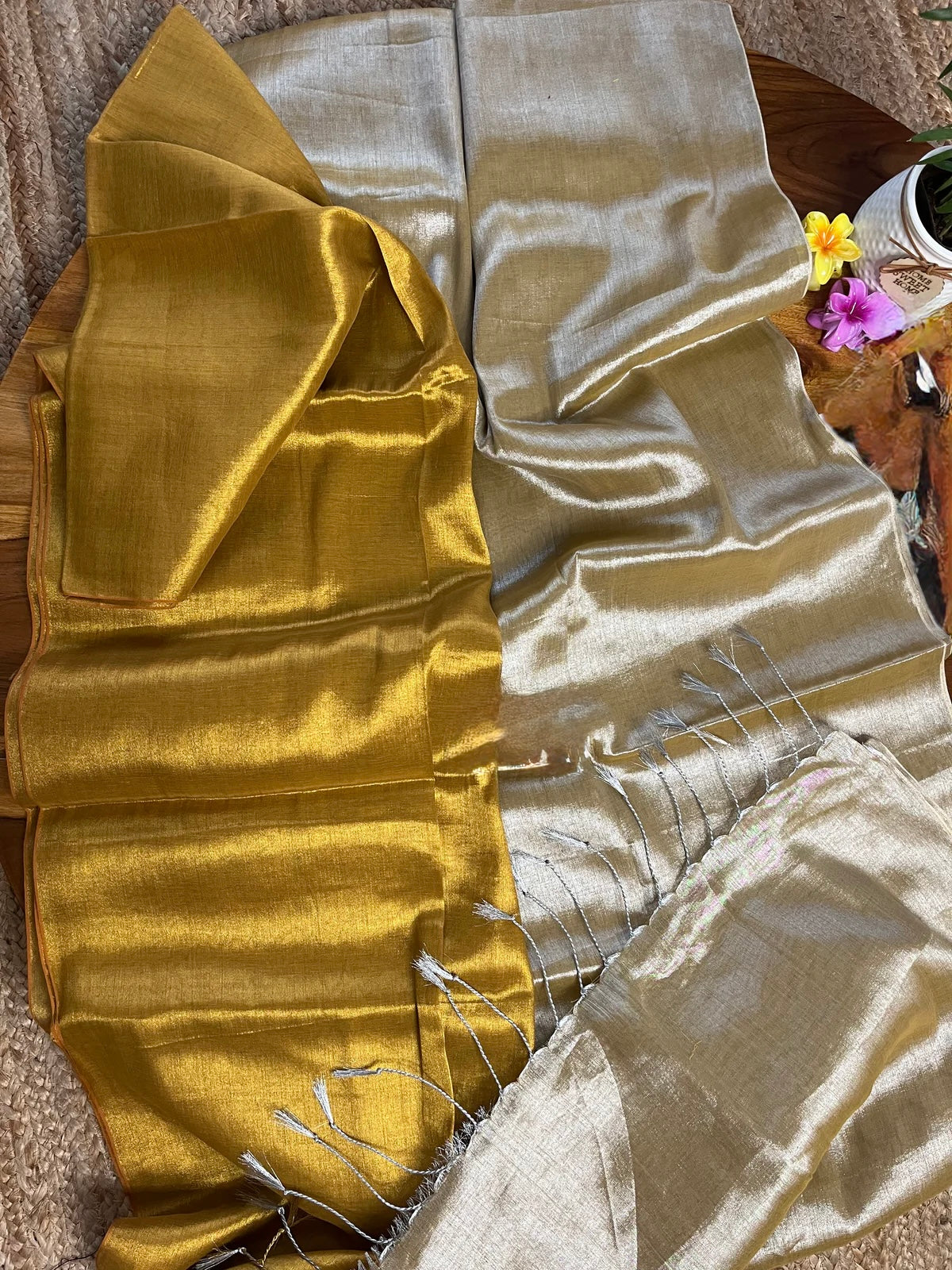 Golden Hour Tissue Saree
