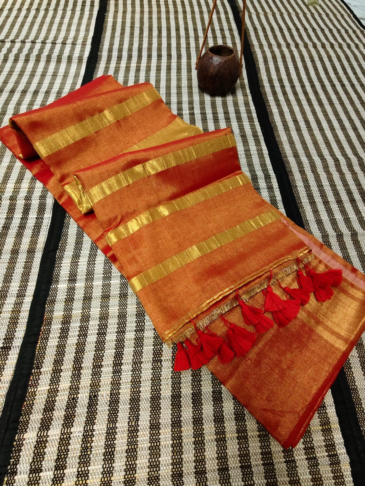 Sunset Tissue Saree