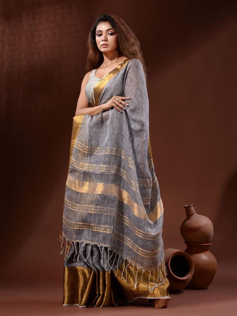 Madhuri Linen Saree