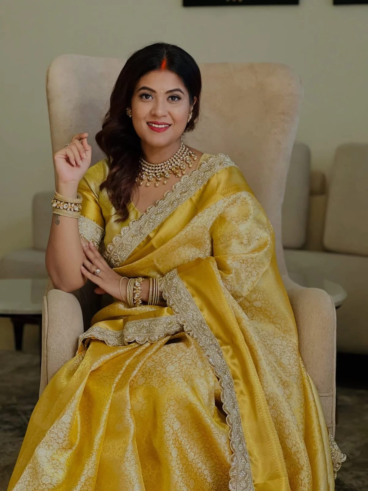 Iram Silk Saree (yellow)