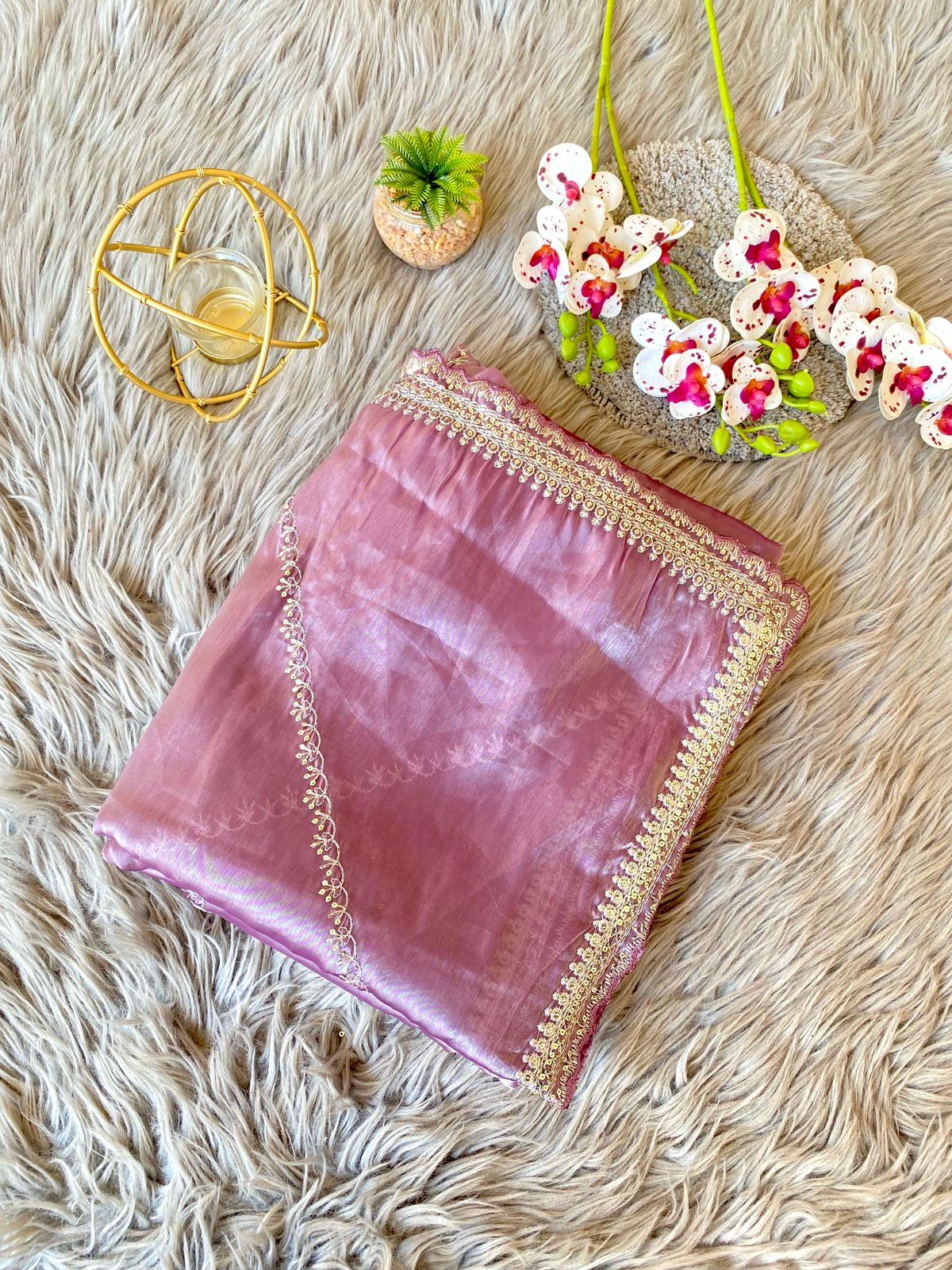 Zarina Tissue Organza Saree