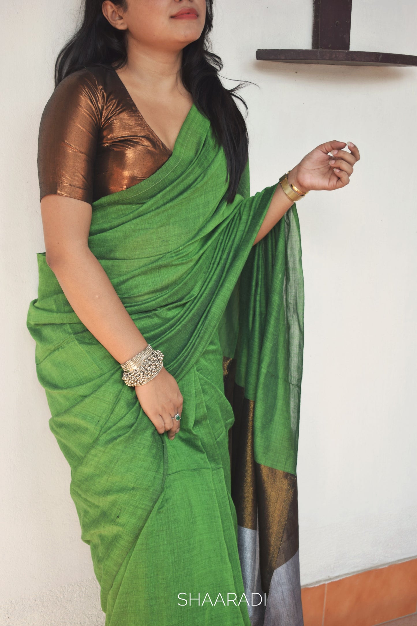 The Zinnia Saree