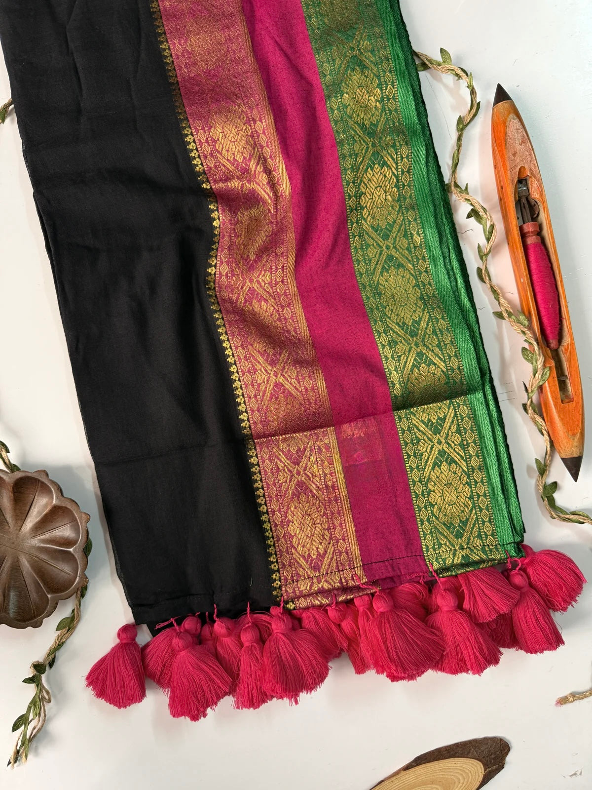 Kalki Black Saree