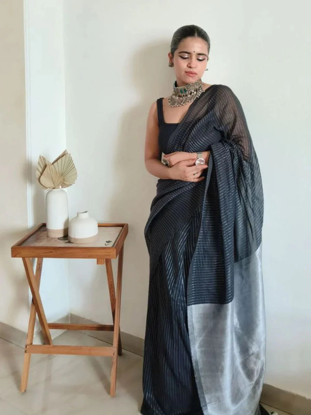 Ena Black Saree