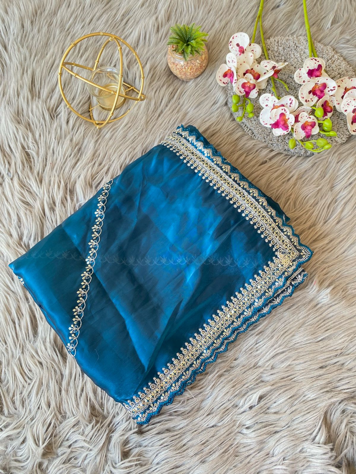 Zarina Tissue Organza Saree