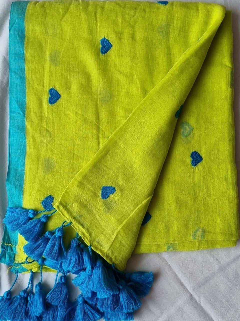 Sky Heart Saree