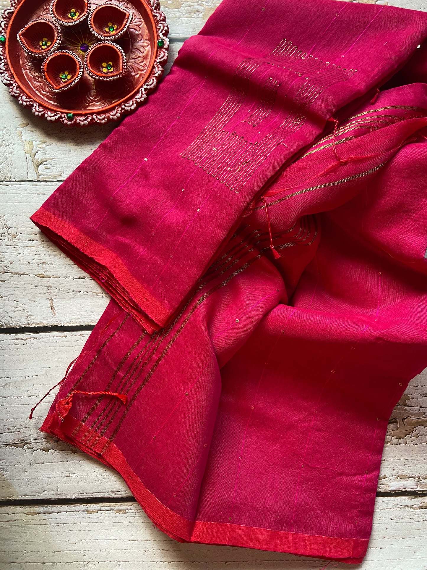 Raga Rani pink Saree