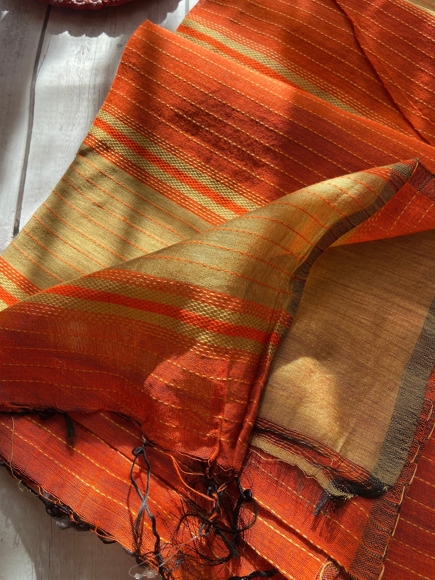 Golden Hour Khadi Saree