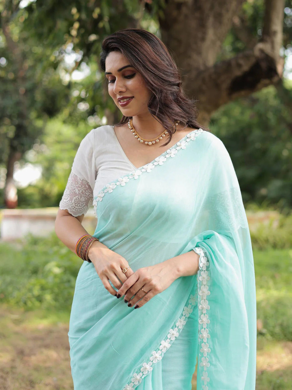 Tista Mul Saree (pink)