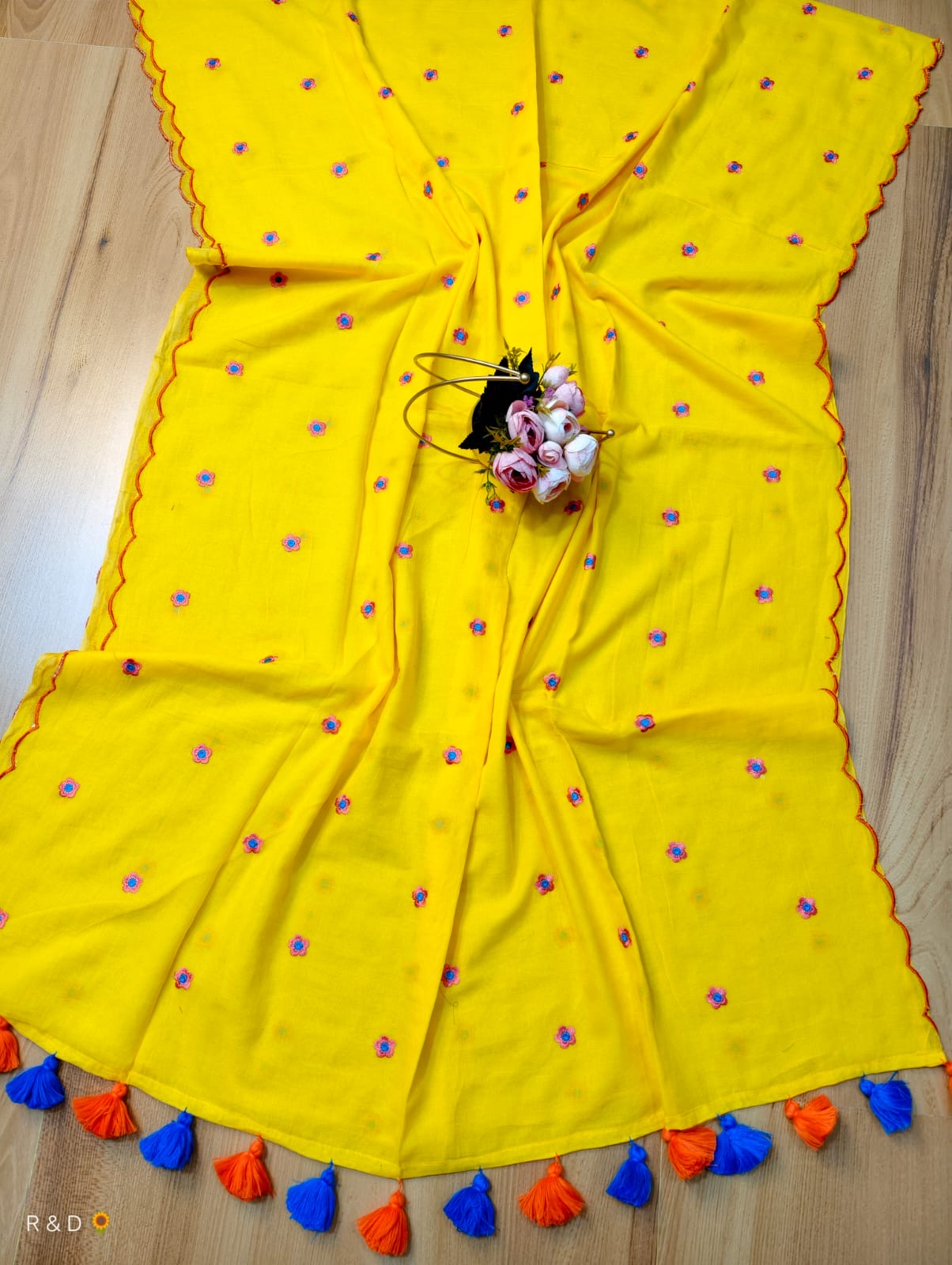 Scallop Mul Saree