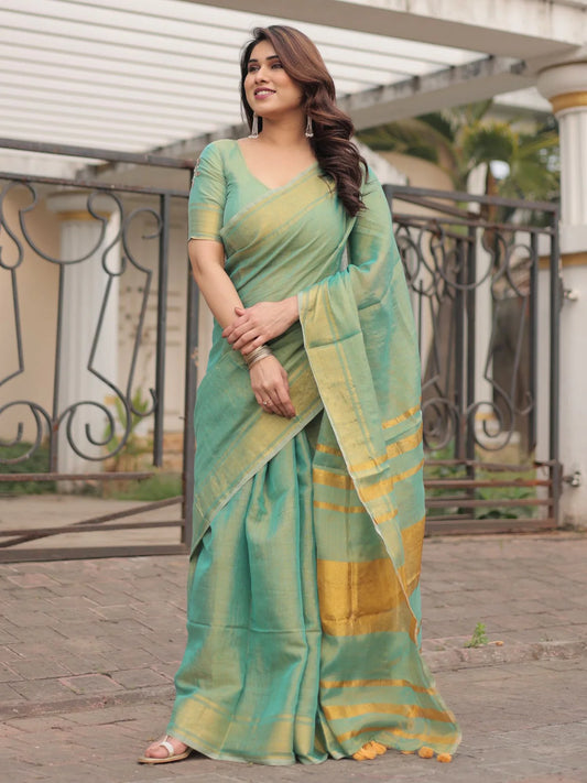 Sunset Tissue Saree