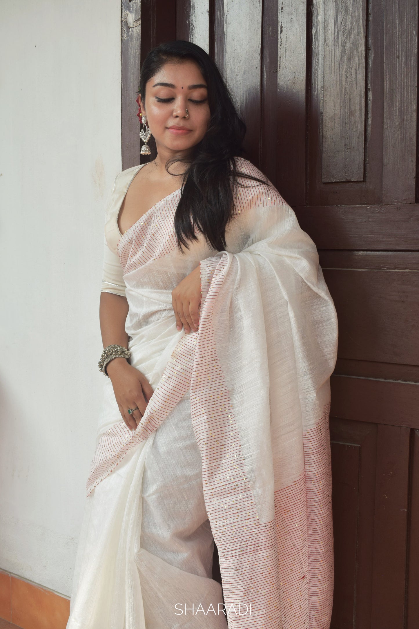 The Snowdrop Saree