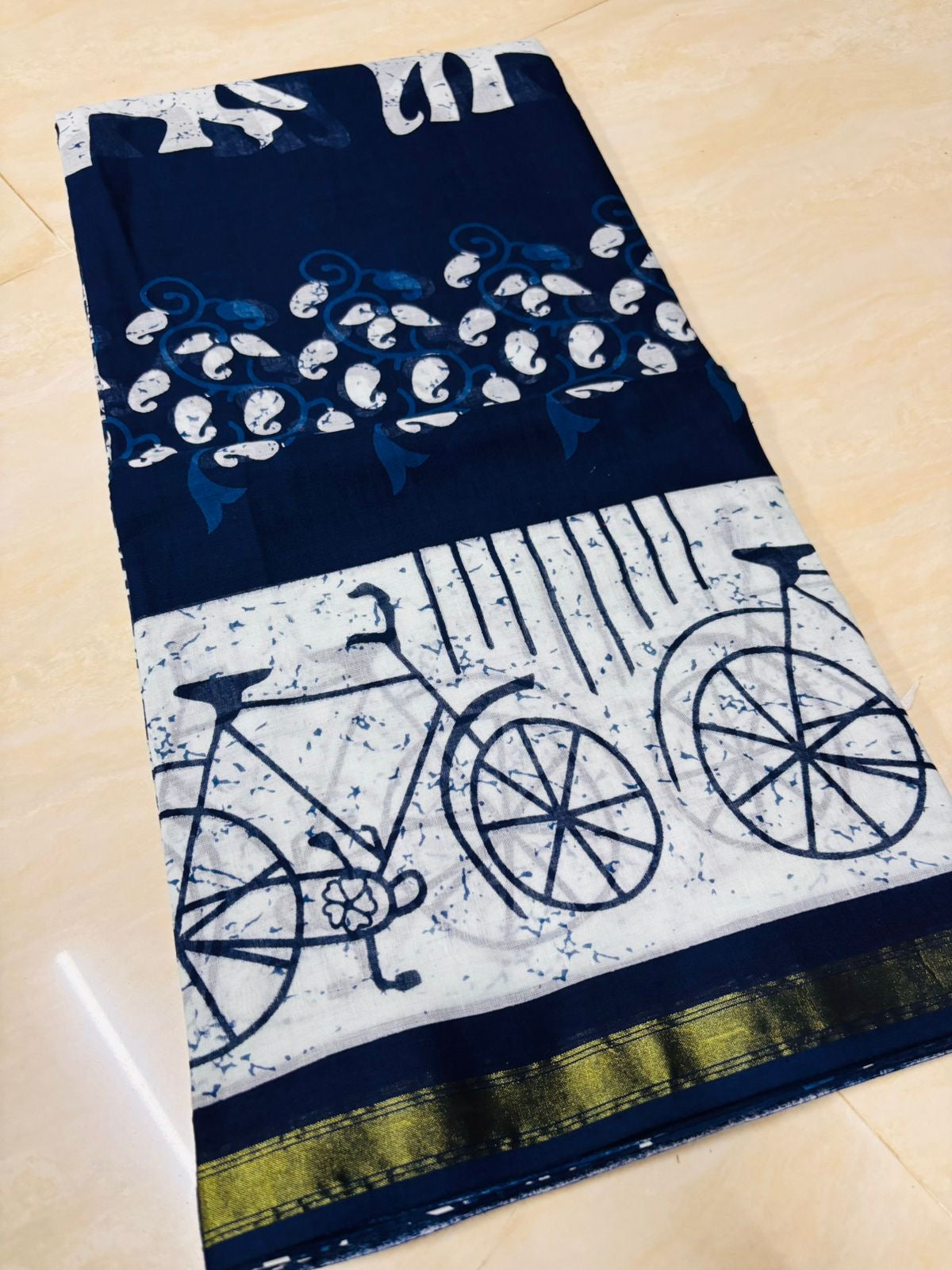 Neel Indigo Saree
