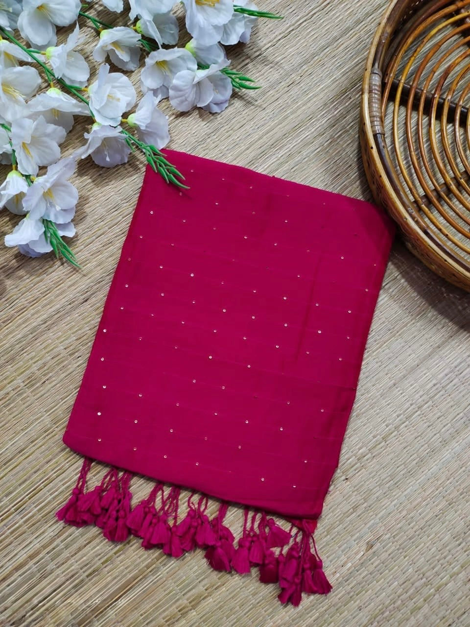 Tara Sequinned saree