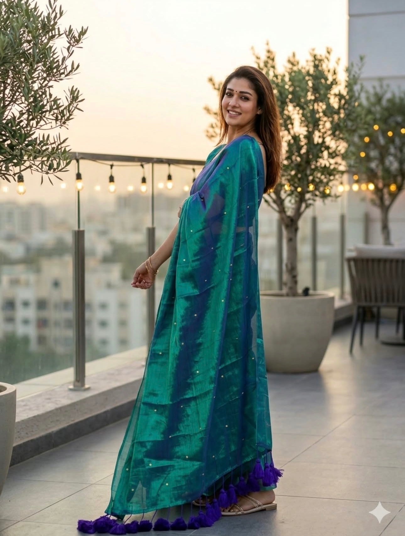 Peacock Tissue Saree