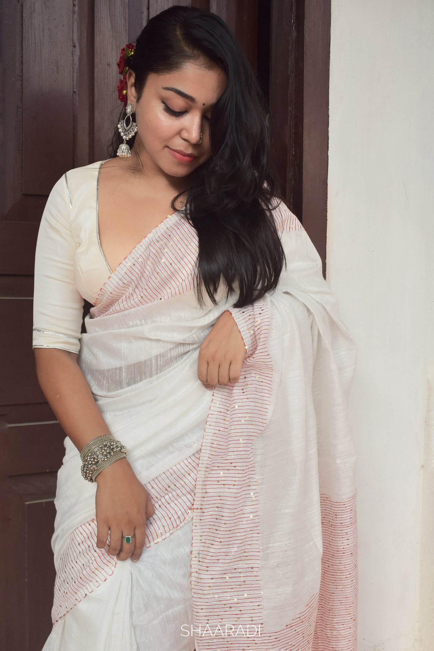 The Snowdrop Saree