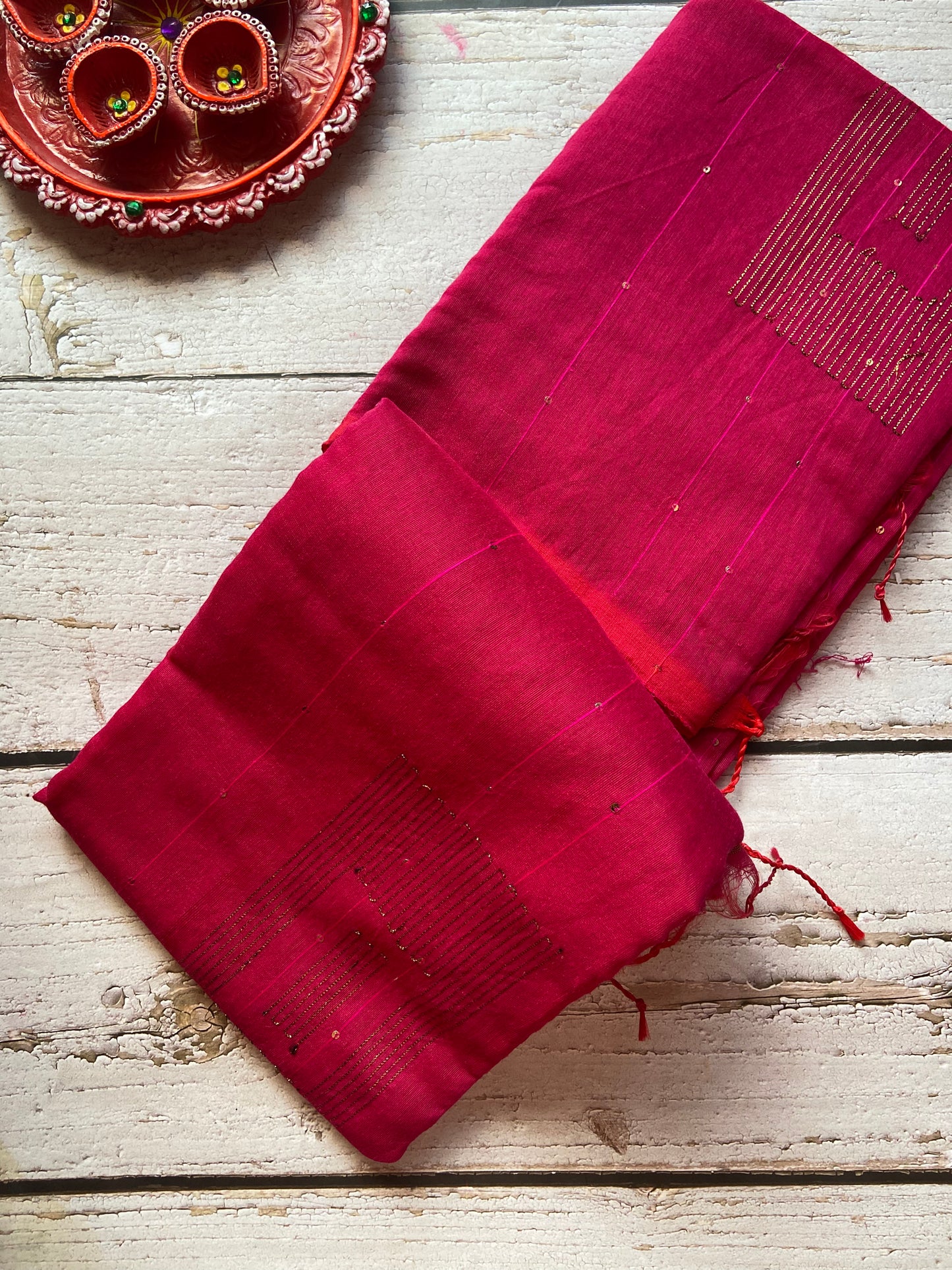 Raga Rani pink Saree