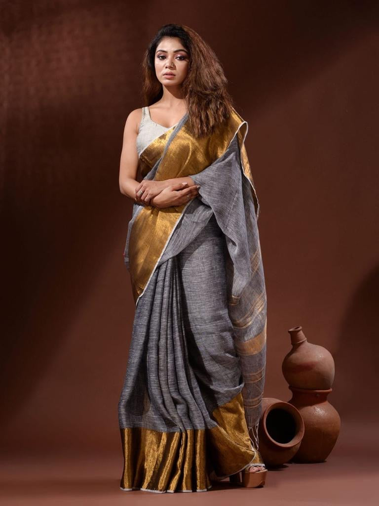 Madhuri Linen Saree