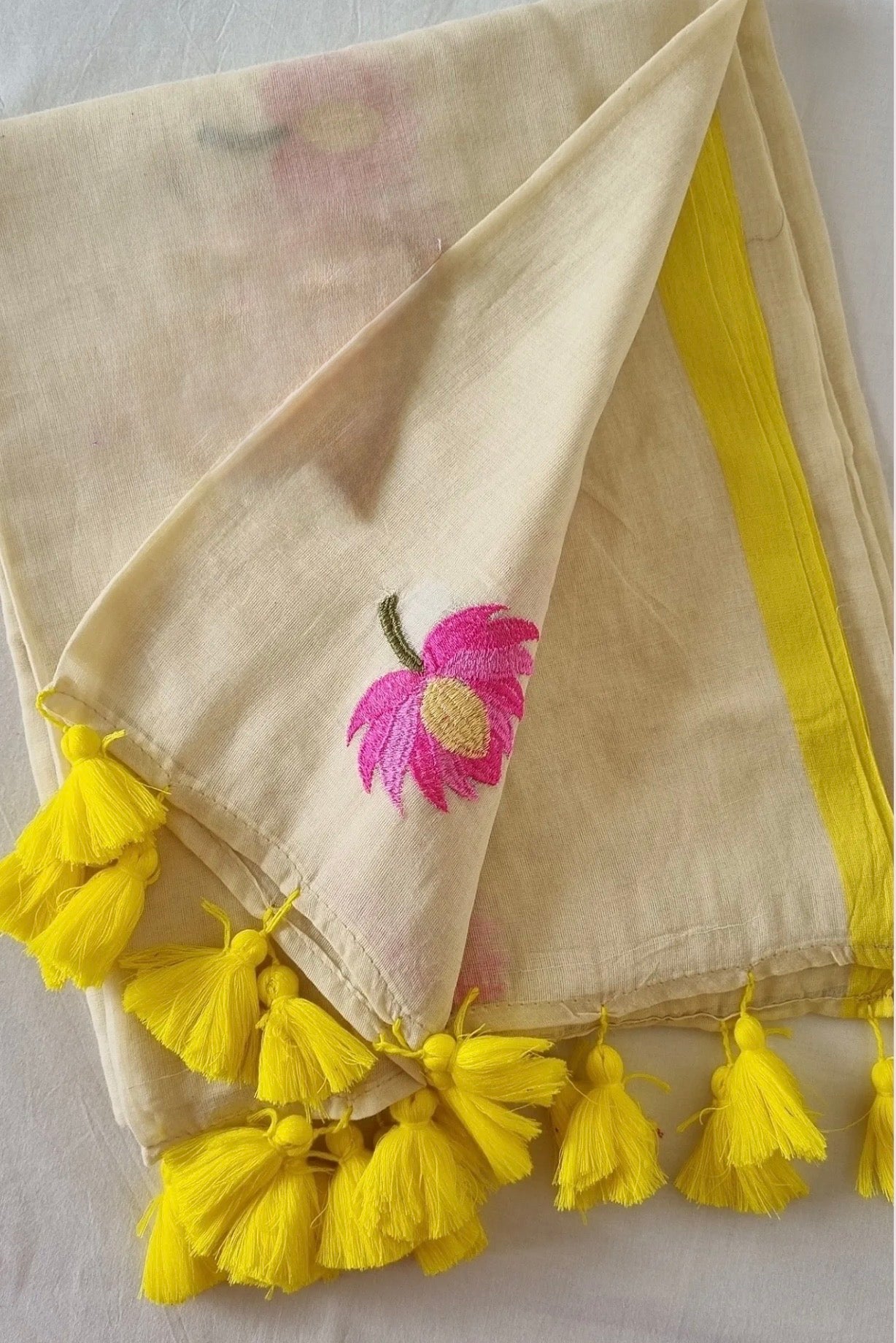 Lotus Mul Saree