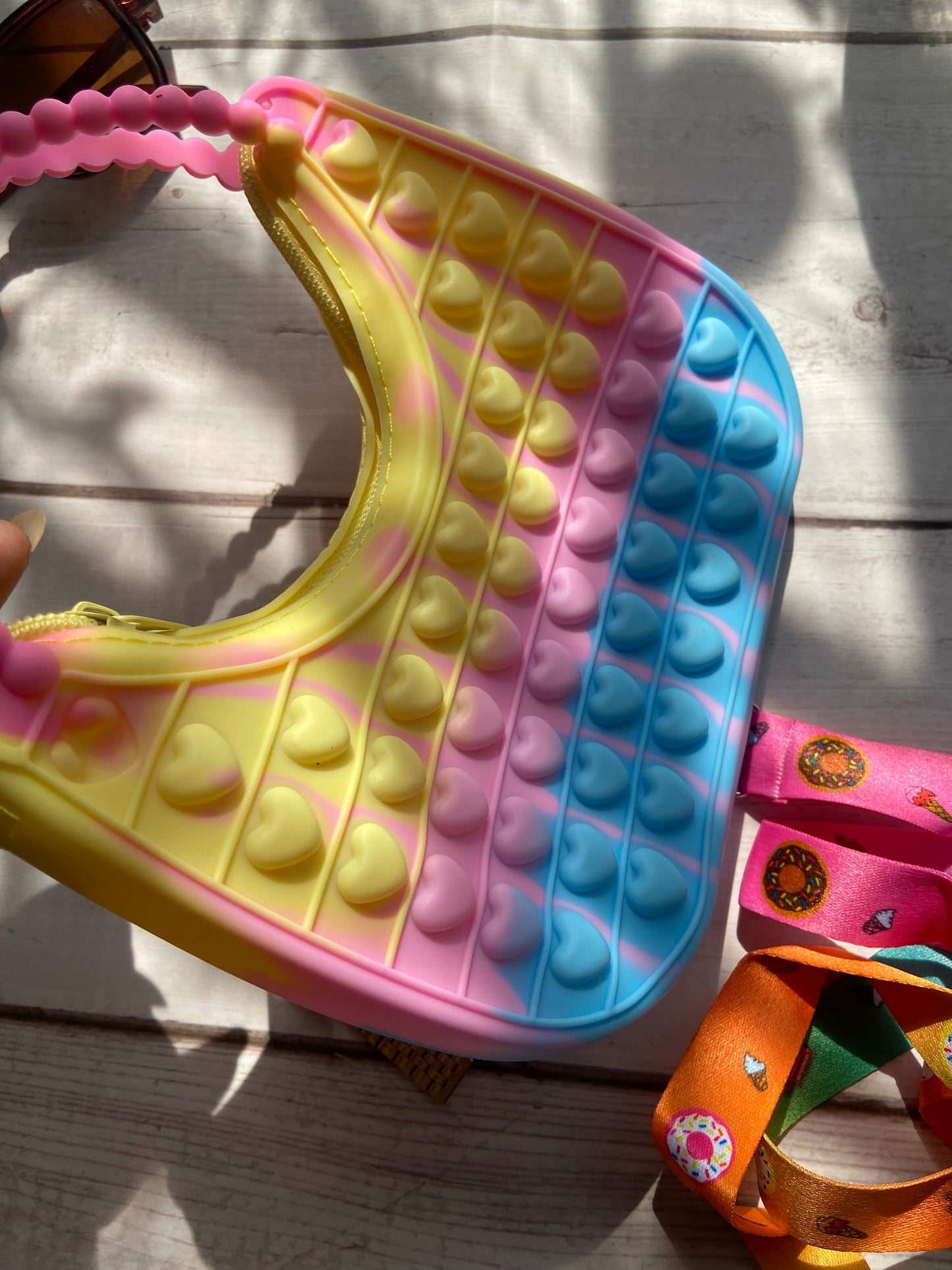 Rainbow handbag