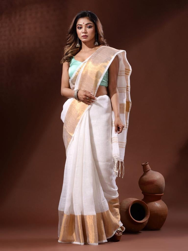 Madhuri Linen Saree