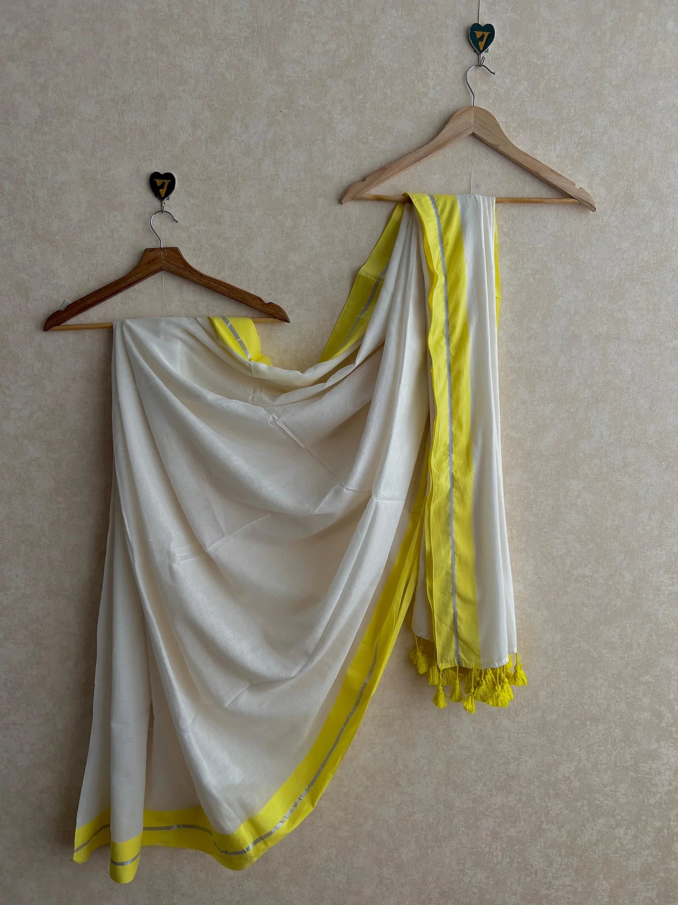 Biba Mul Saree (yellow)