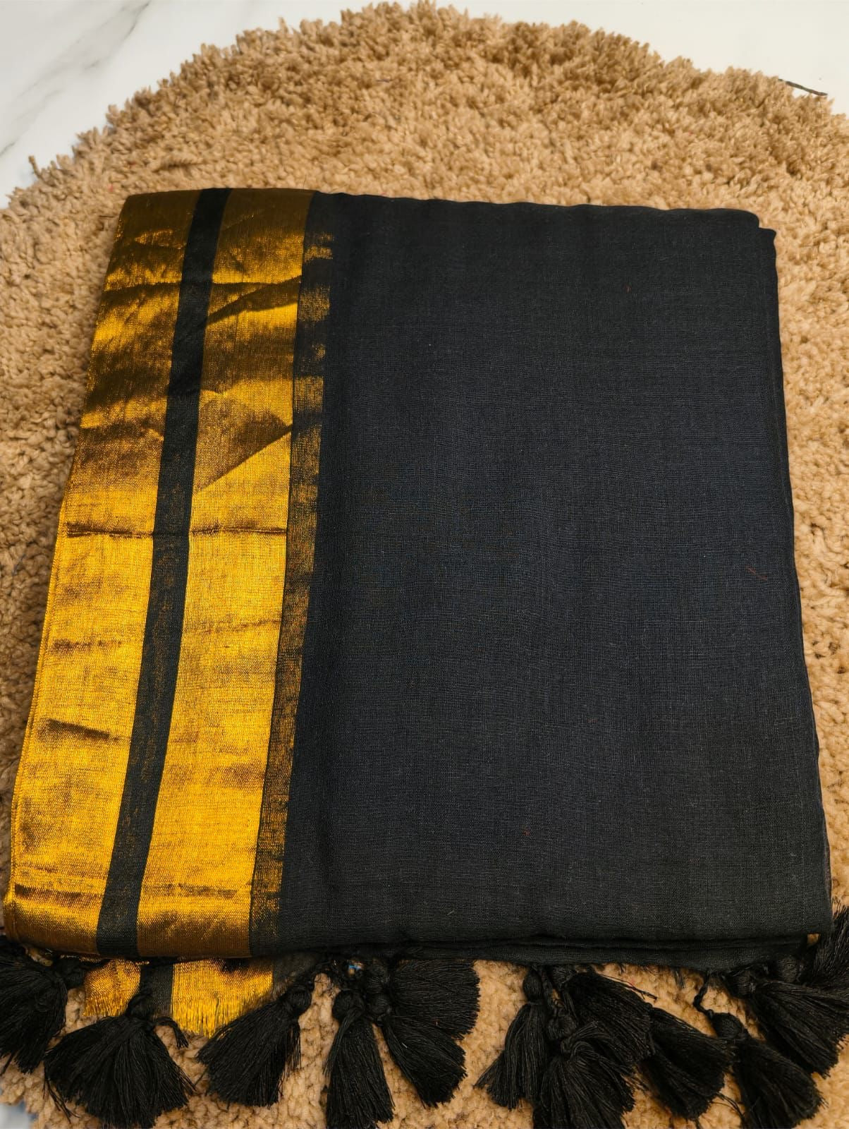 Rutvi Mul Saree (Black)