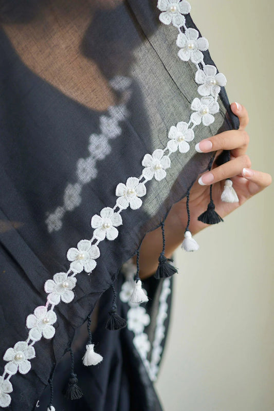 Tista Mul Saree (Black)