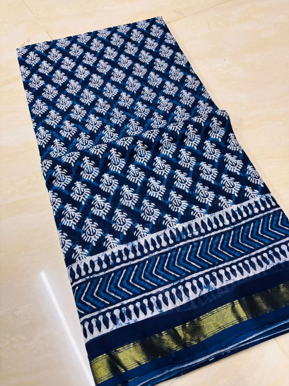 Neel Indigo Saree
