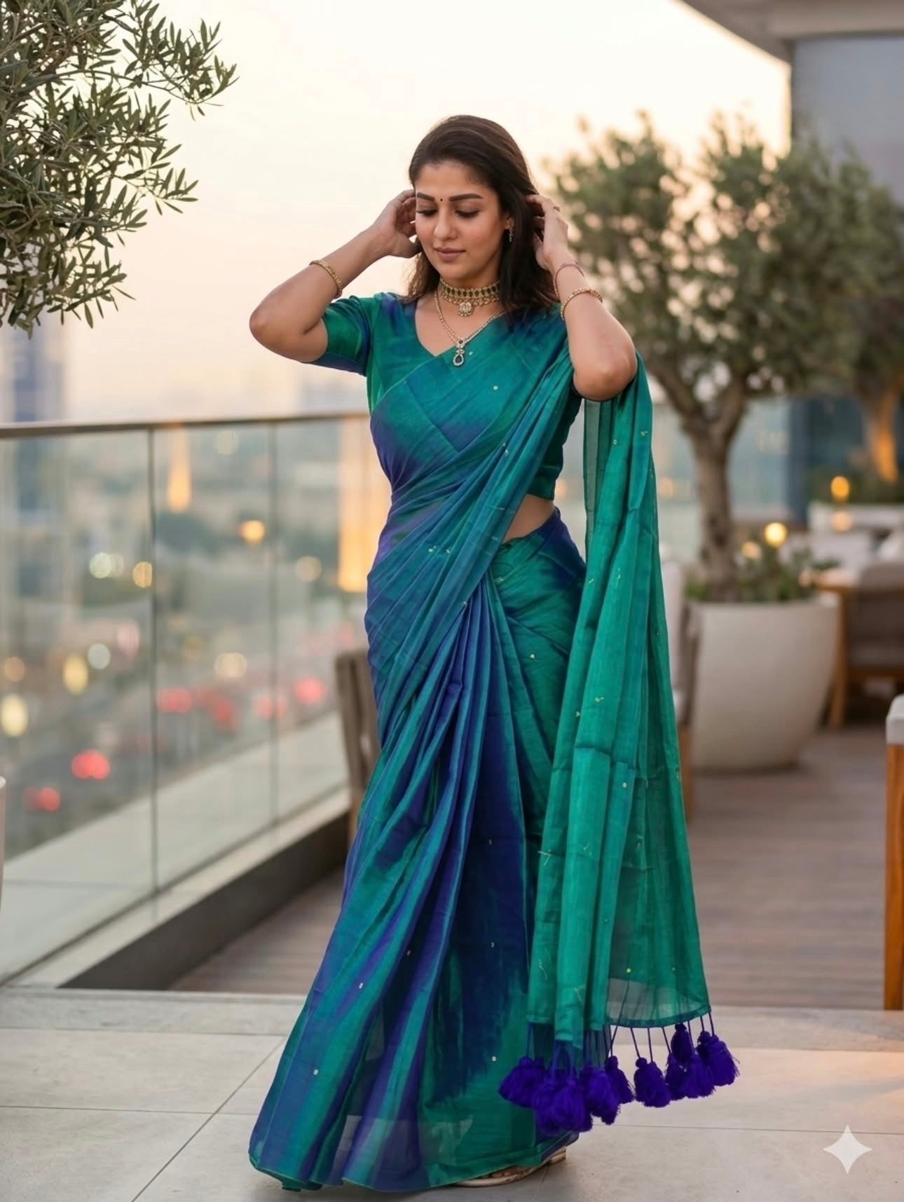 Peacock Tissue Saree