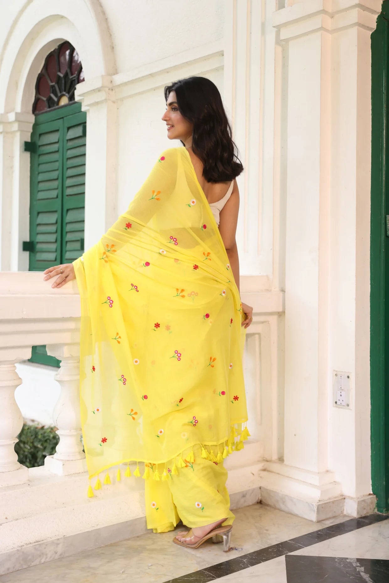 Wildflower Saree (yellow)