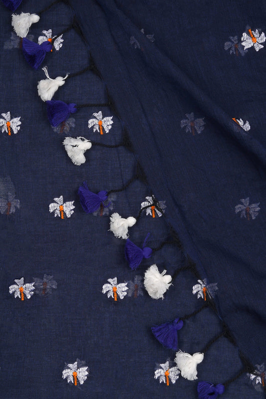 Parijat Navy Saree
