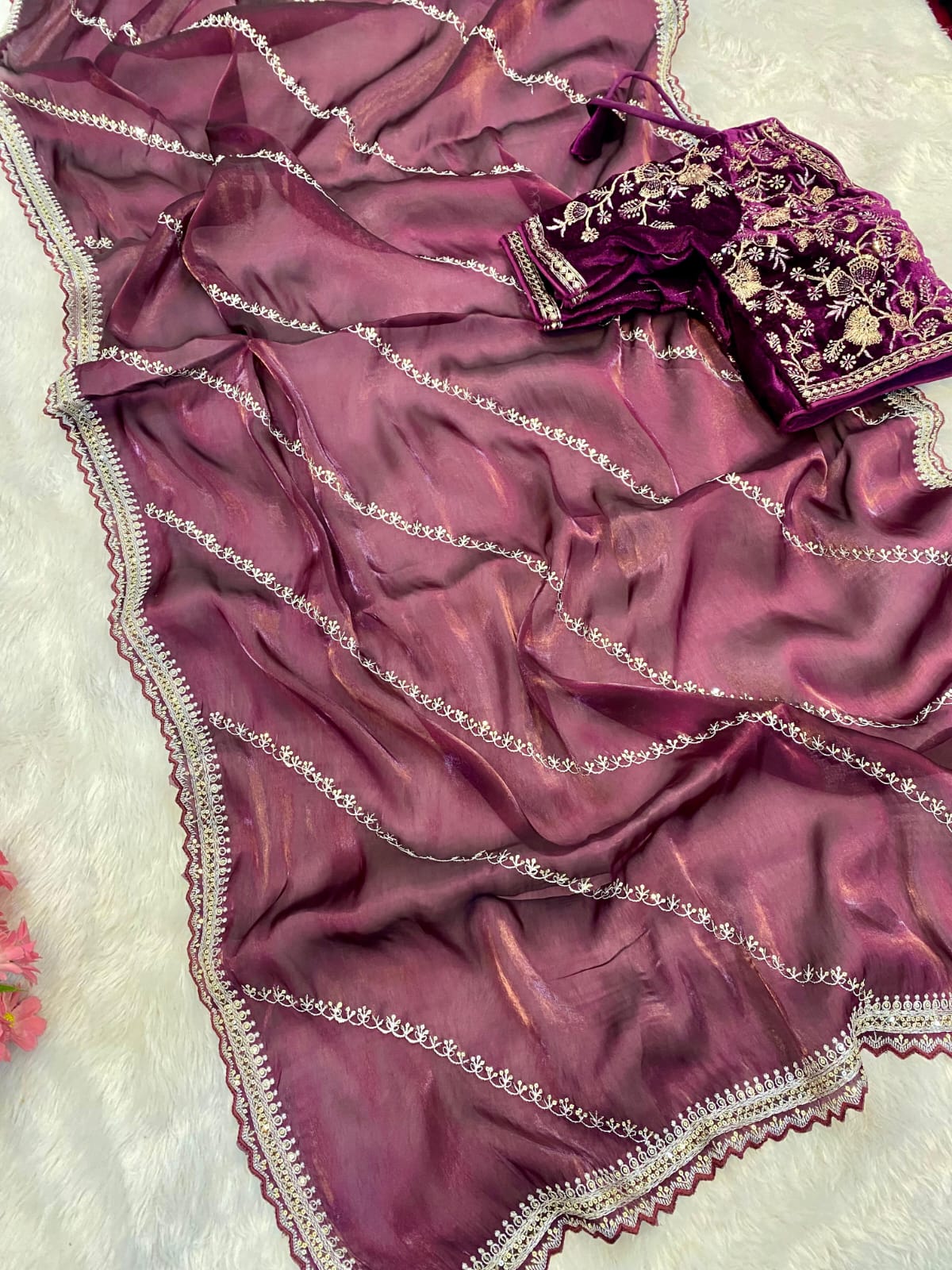 Laila Tissue Organza Saree