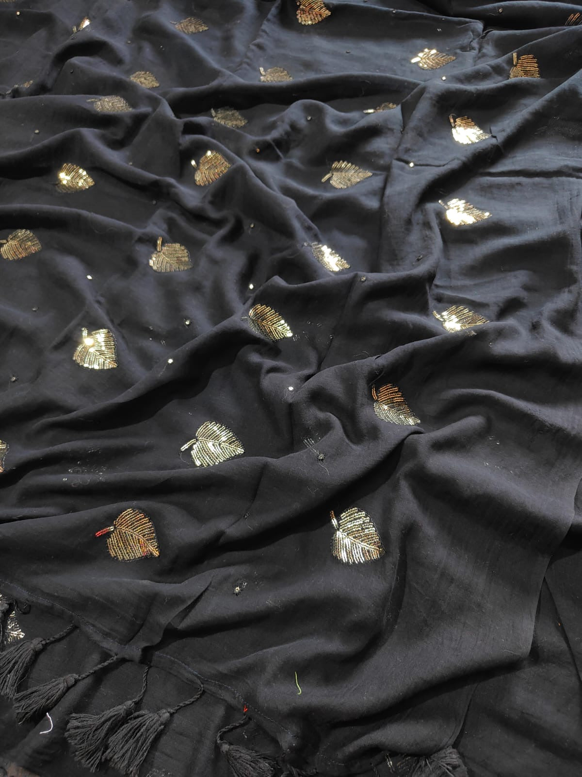 Kirti sequinned Mul Saree