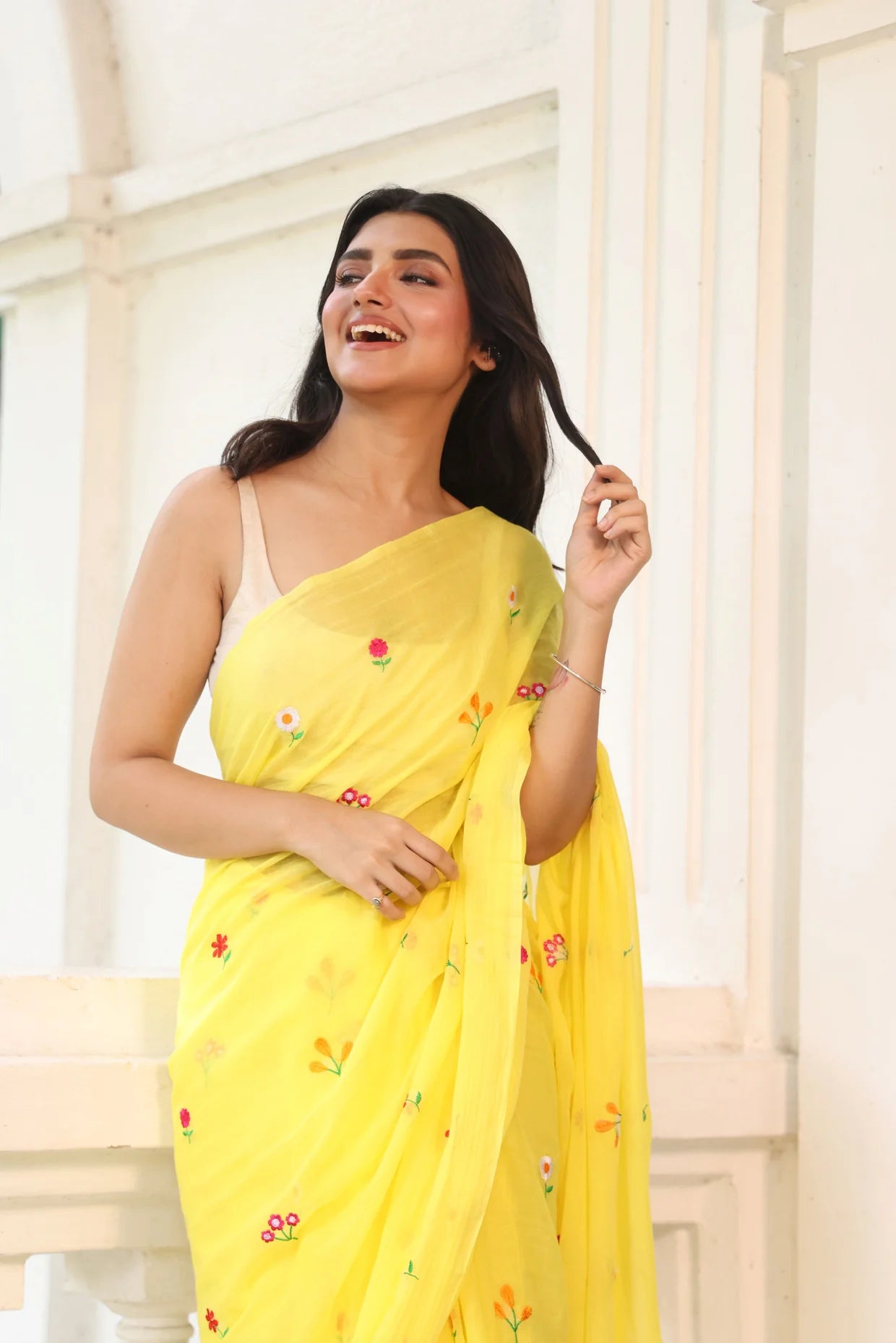 Wildflower Saree (yellow)