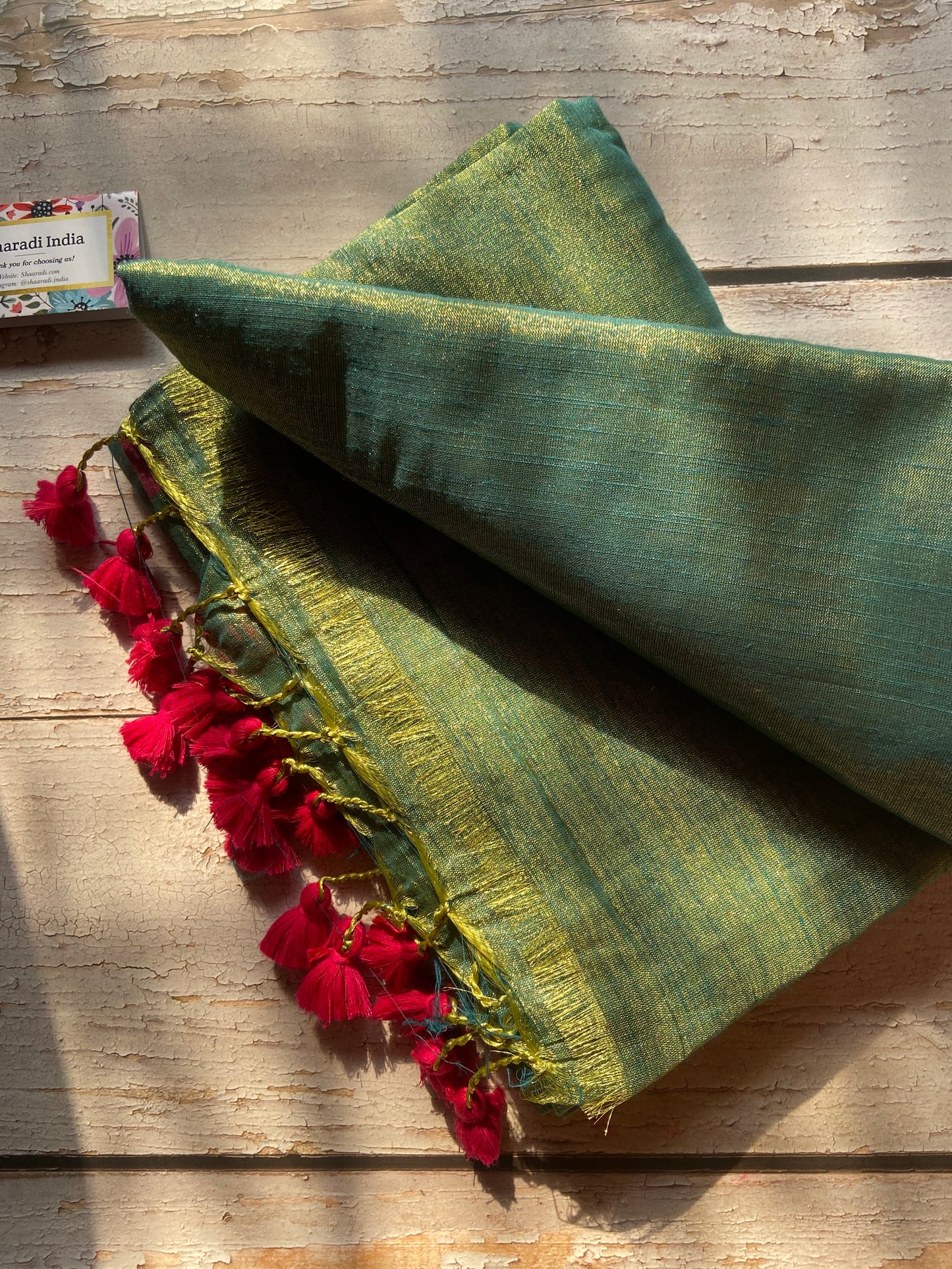 Raga Green Ocean Saree