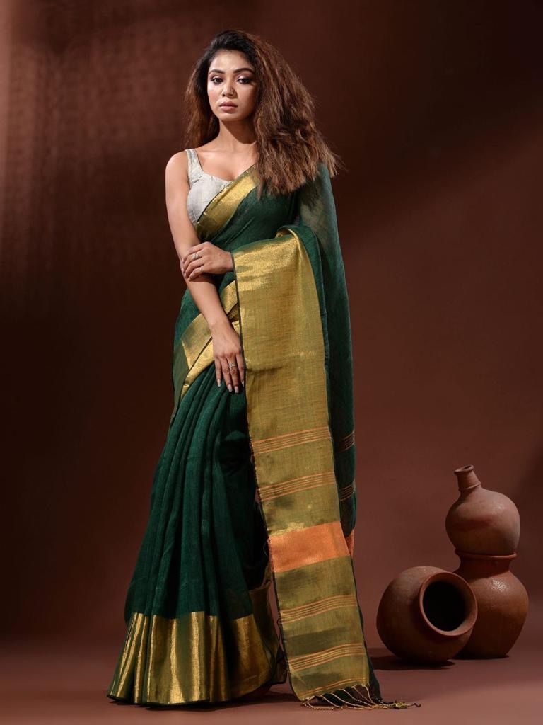 Madhuri Linen Saree