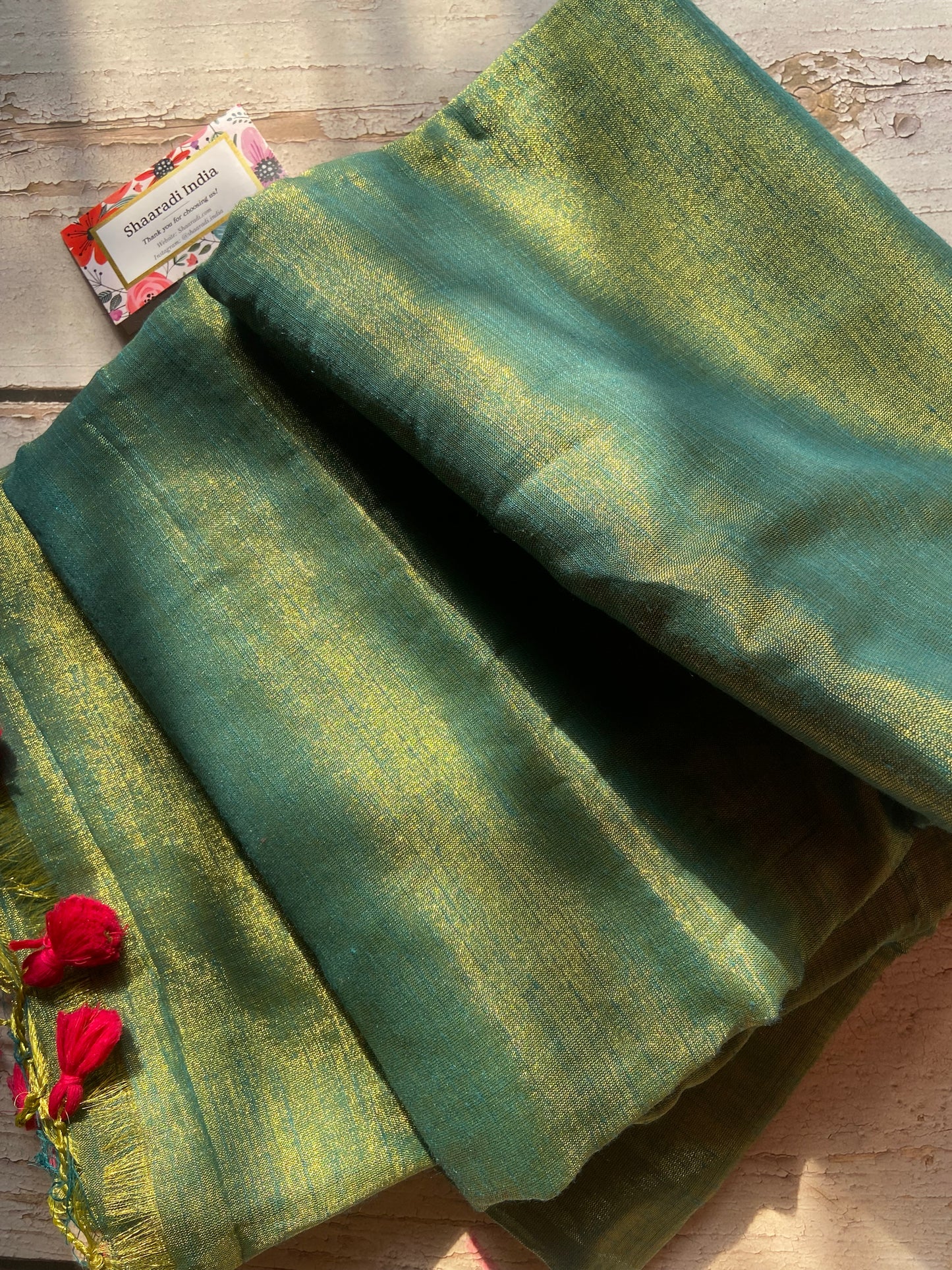 Raga Green Ocean Saree