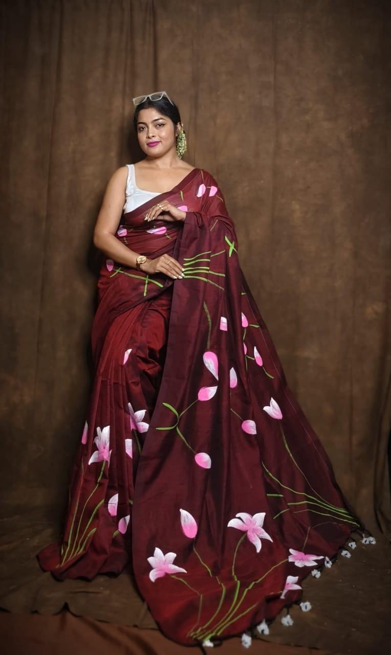 Phool mul saree